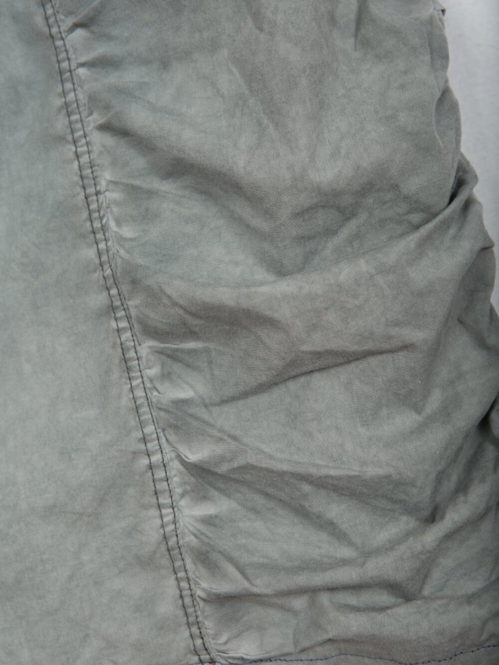 XCVI Washed Gray Cotton Ruched Side Sleeveless Dress Medium Y2K Cargo M - Picture 10 of 12